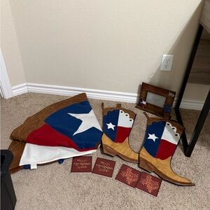 Texas Flag Cowboy Christmas Decor